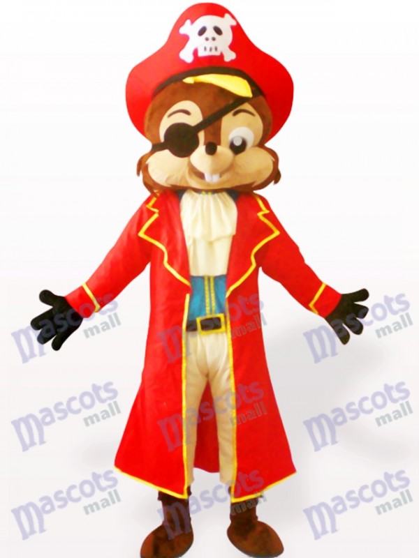 Pirate Squirrel Animal Adult Mascot Costume