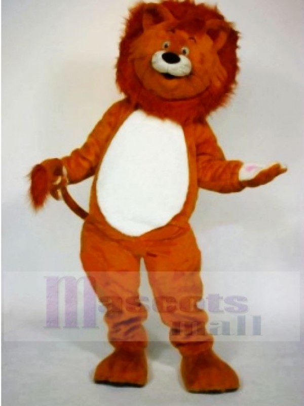 Realistic Cute Lion Mascot Costumes Cartoon