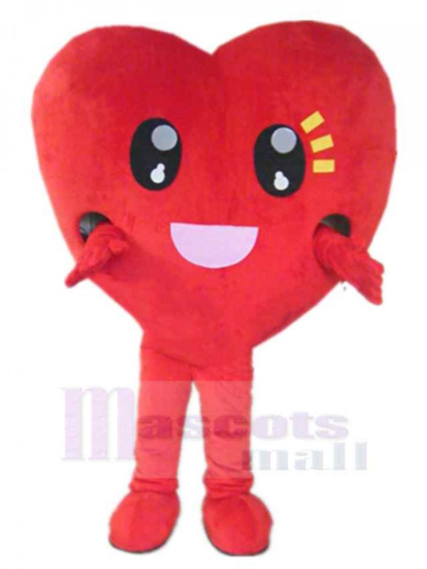 Heart mascot costume