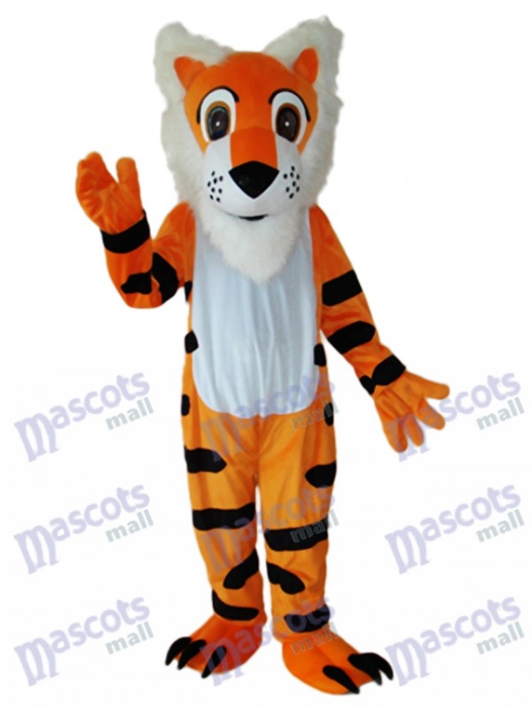 Long Beard Tiger Mascot Adult Costume
