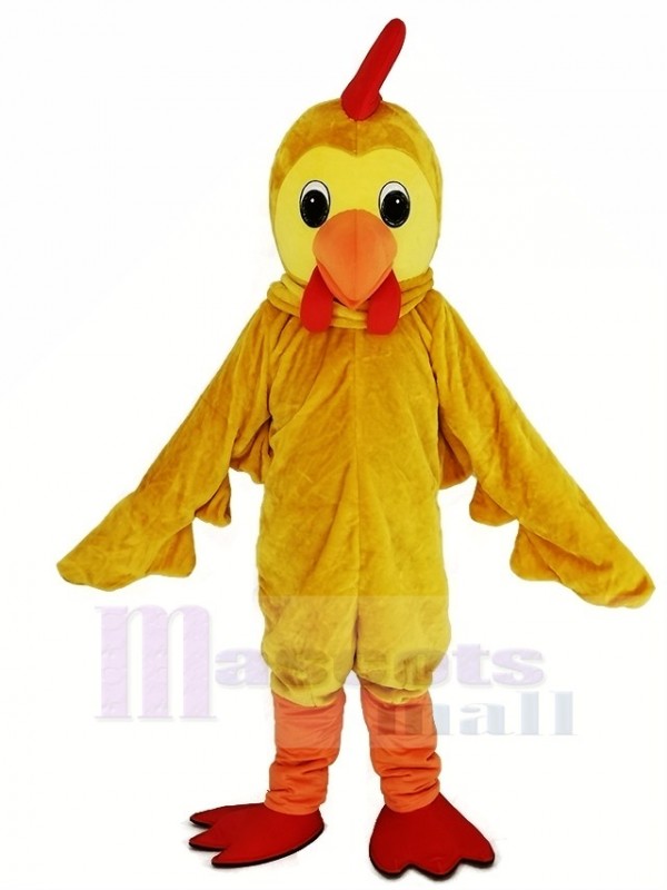 Yellow Cock Rooster Mascot Costume