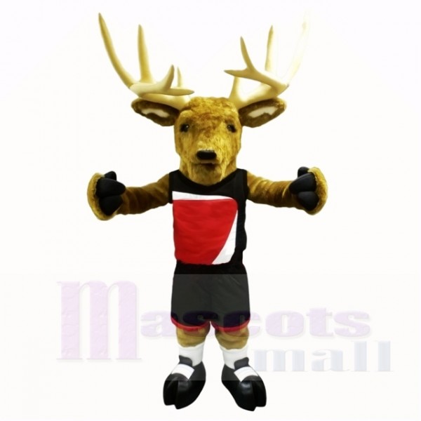 Sport Buck with Black Shirt Mascot Costumes Adult