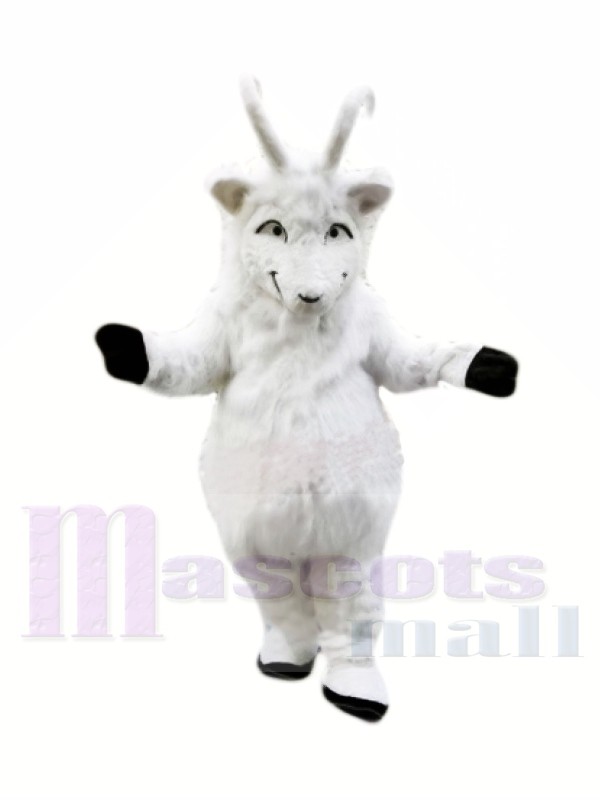 Plush White Goat Mascot Costumes 