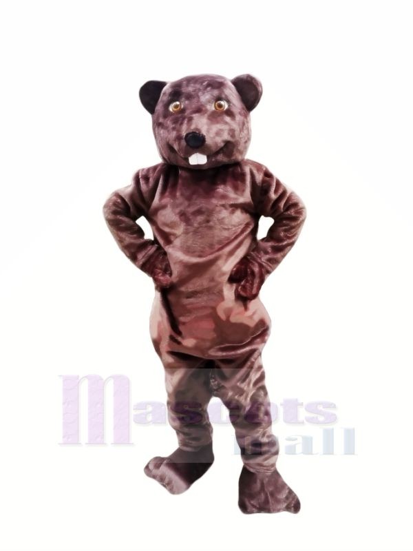 Happy Beaver Mascot Costumes Adult 