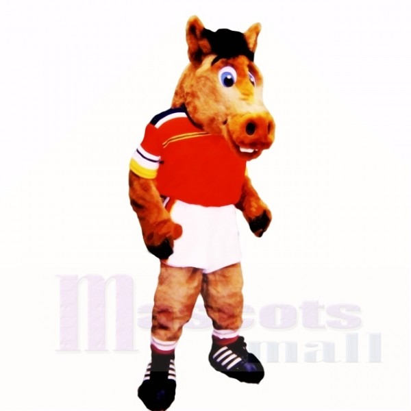 Sport Lightweight Horse with Red Shirt Mascot Costumes School