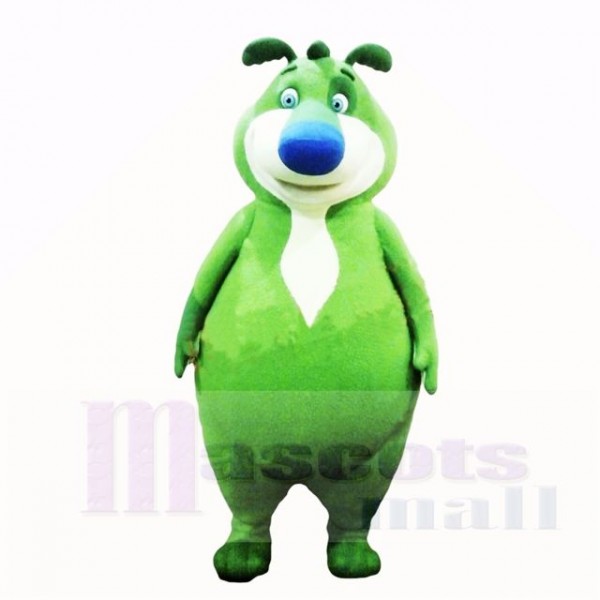Green Bear Mascot Costumes Cartoon