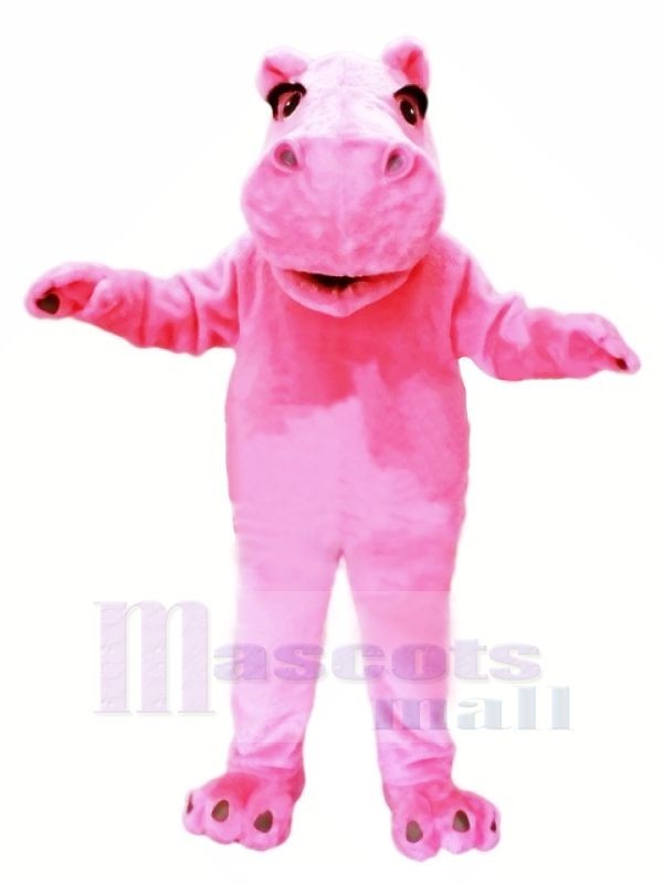 Pink Lightweight Hippo Mascot Costumes Cheap