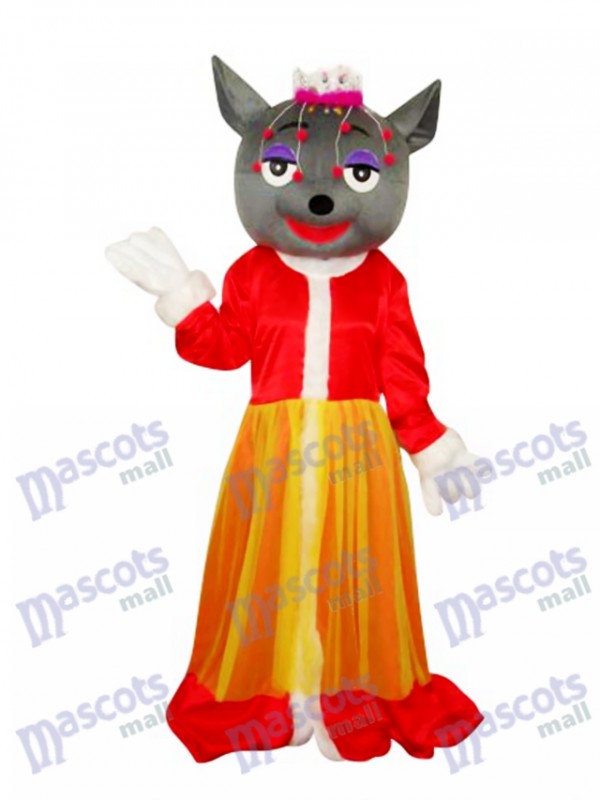Red Wolf Mascot Adult Costume Animal 